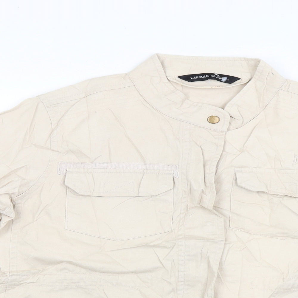 CAPSULE Womens Beige   Jacket Coat Size 14