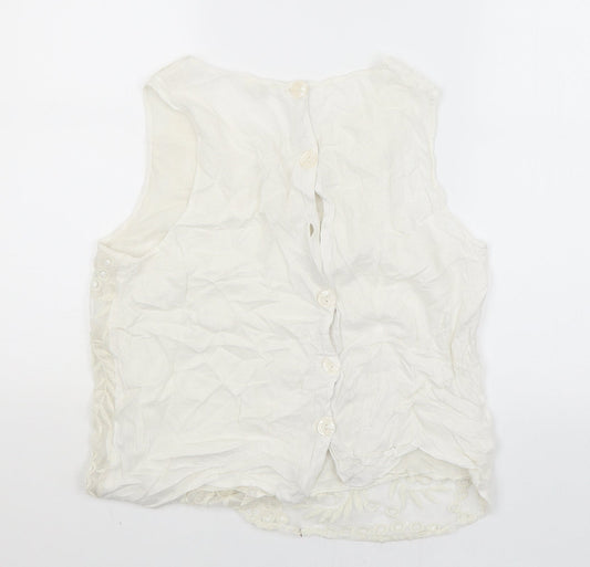 River Island Womens White   Tank Dress  Size 14