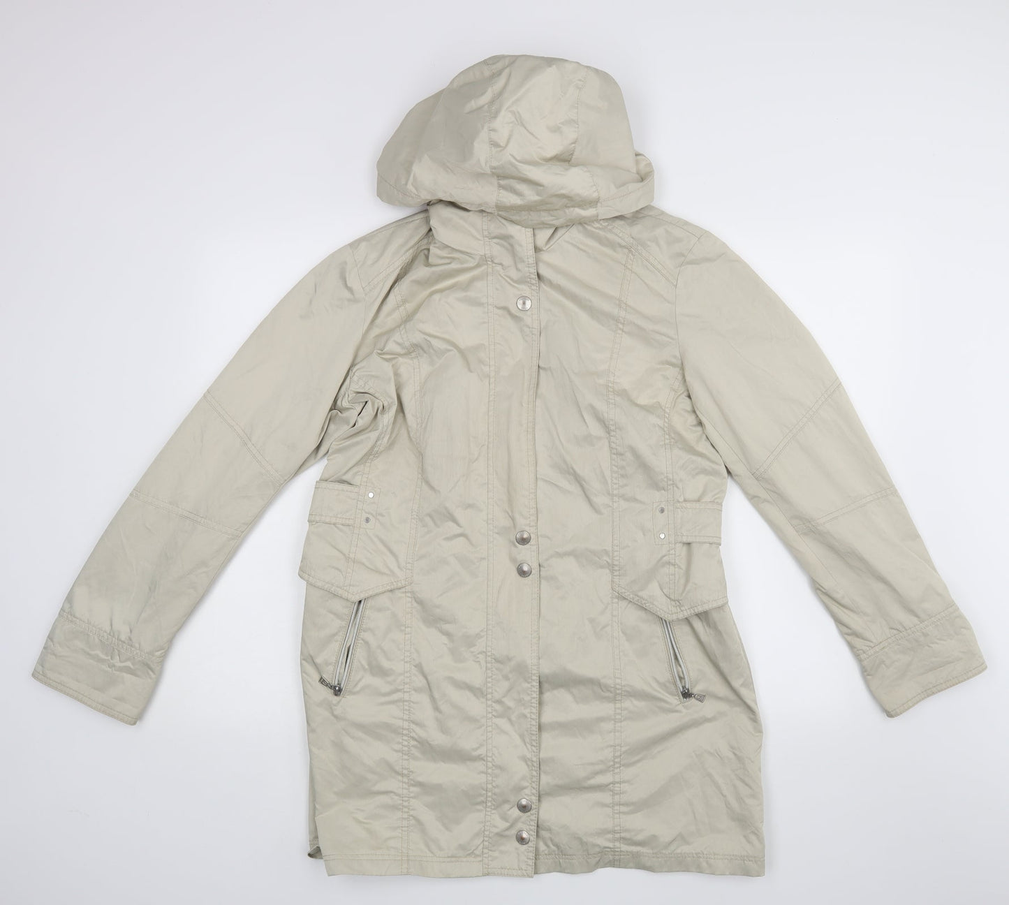 Kirsten Womens Beige   Jacket Coat