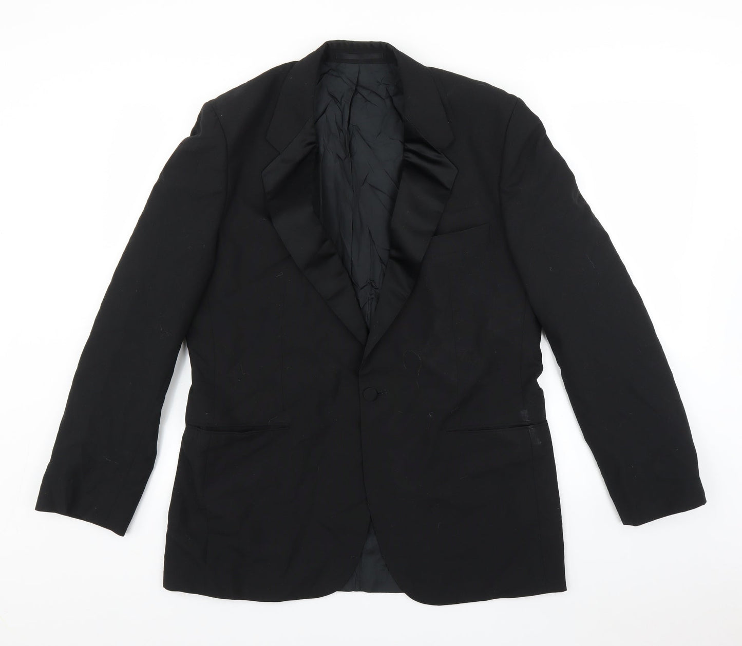 Marks and Spencer Mens Black   Jacket Suit Jacket Size 42