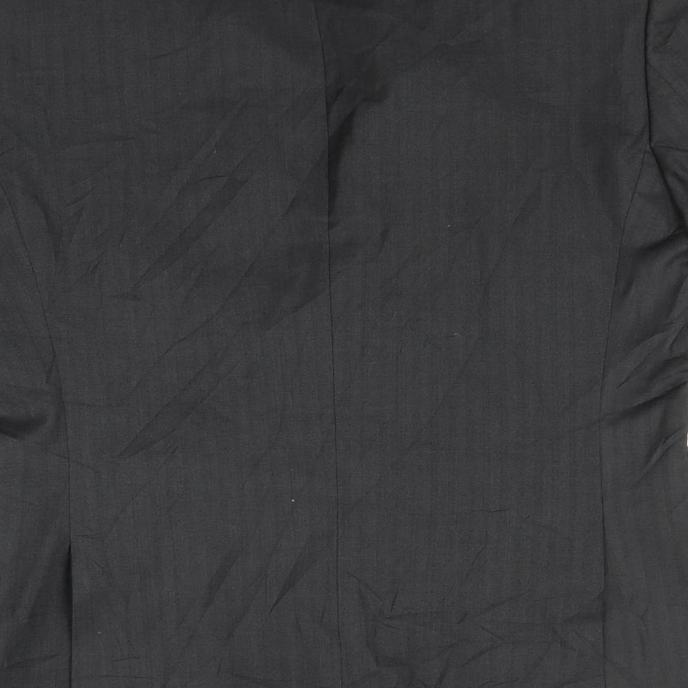 Topman Mens Black   Jacket Suit Jacket Size 38
