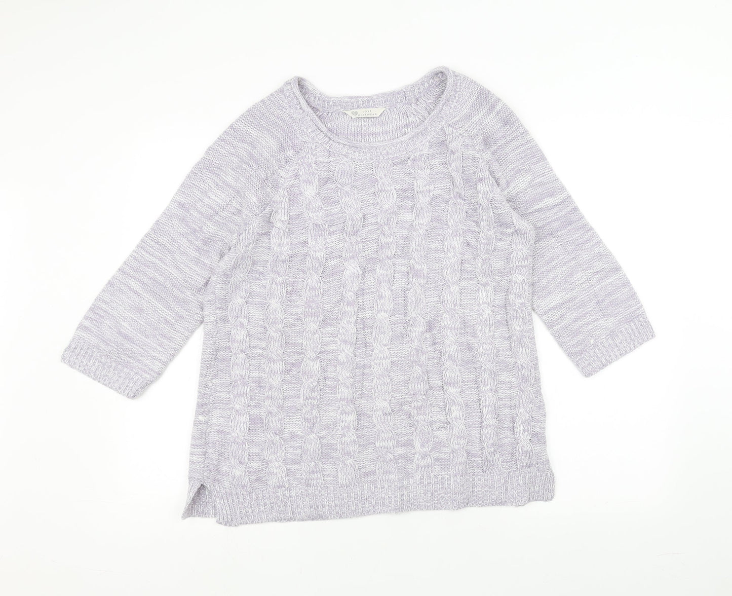 BHS Womens Purple  Knit Pullover Jumper Size 14