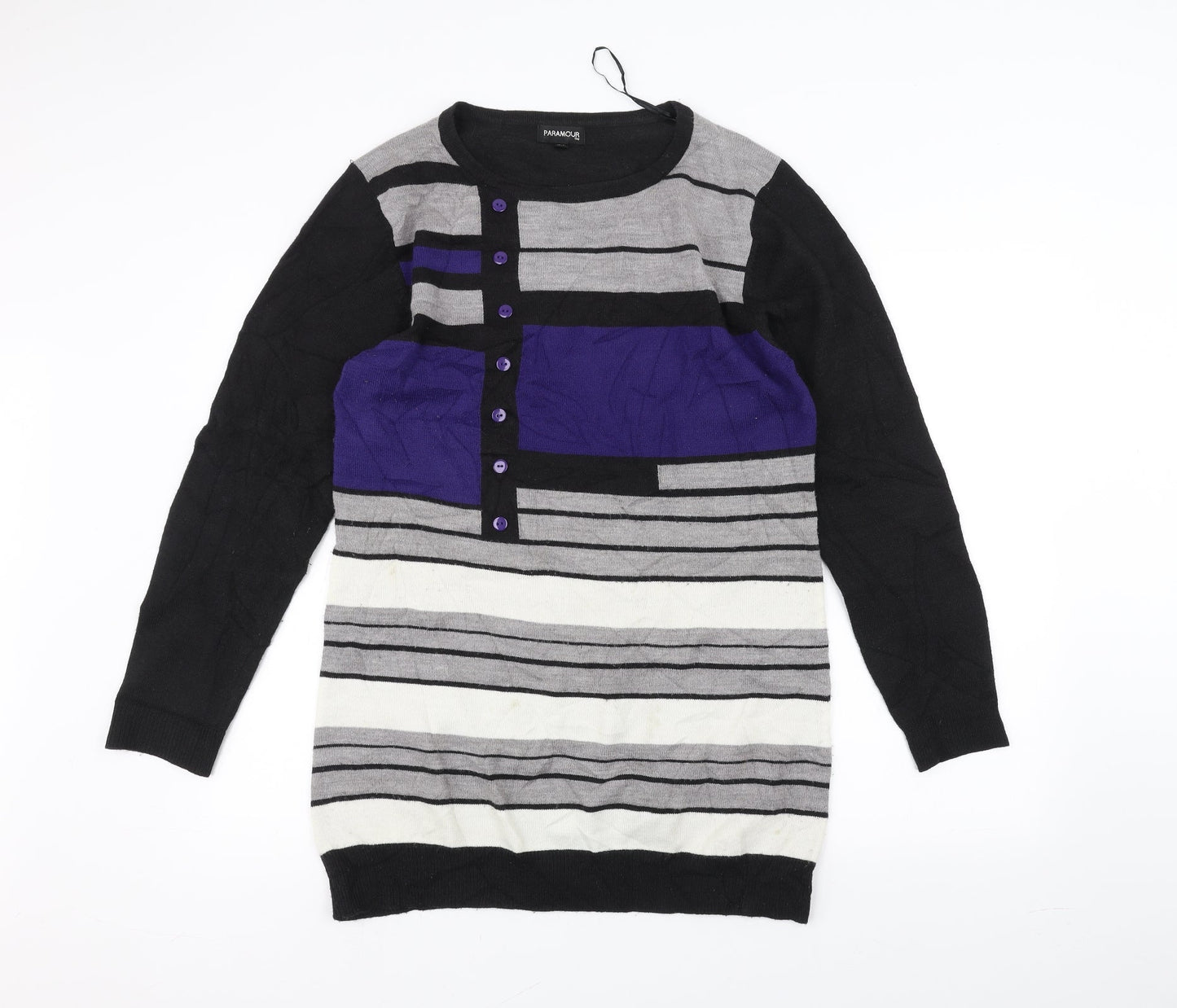Paramour Womens Black   Pullover Jumper Size M