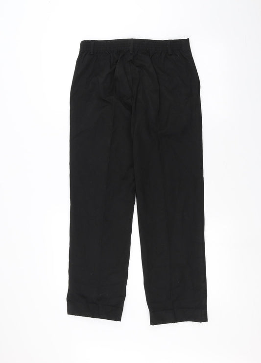 Preworn Girls Black   Dress Pants Trousers Size 14 Years