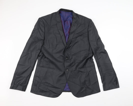 Marks and Spencer Mens Grey   Jacket Suit Jacket Size 44