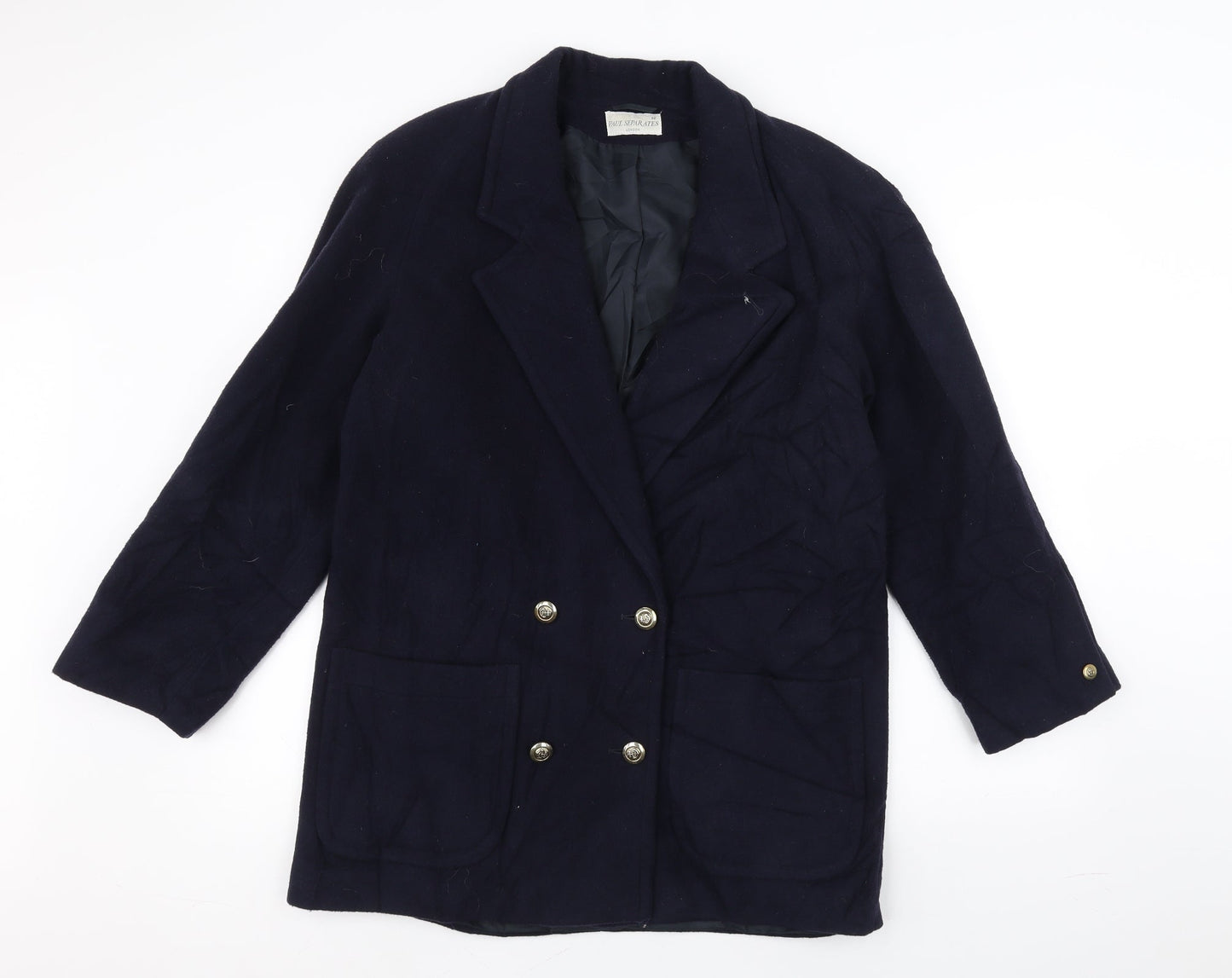 paul separates Womens Blue   Overcoat Coat Size 12
