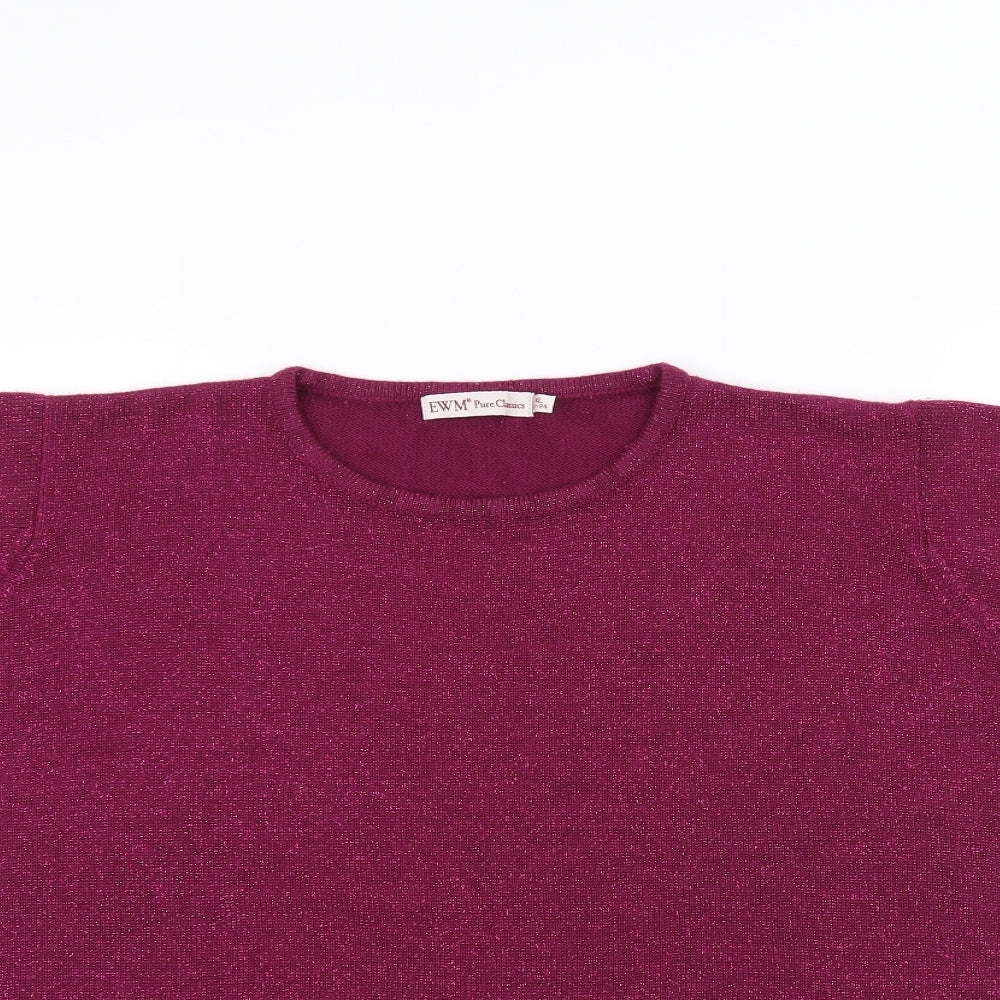 EWM Womens Pink   Basic T-Shirt Size XL