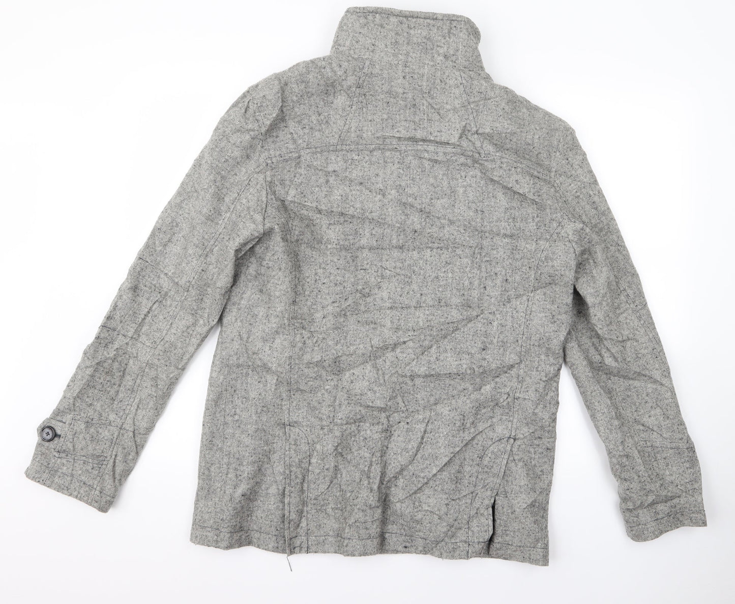 Tom Wolfe Womens Grey   Overcoat Jacket Size M