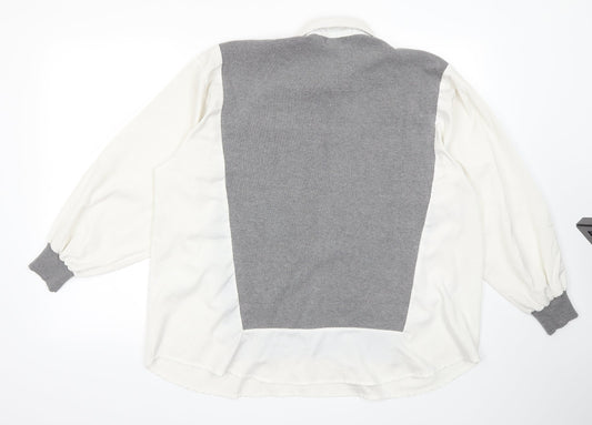 Preworn Mens Grey  Rayon Pullover Jumper Size M