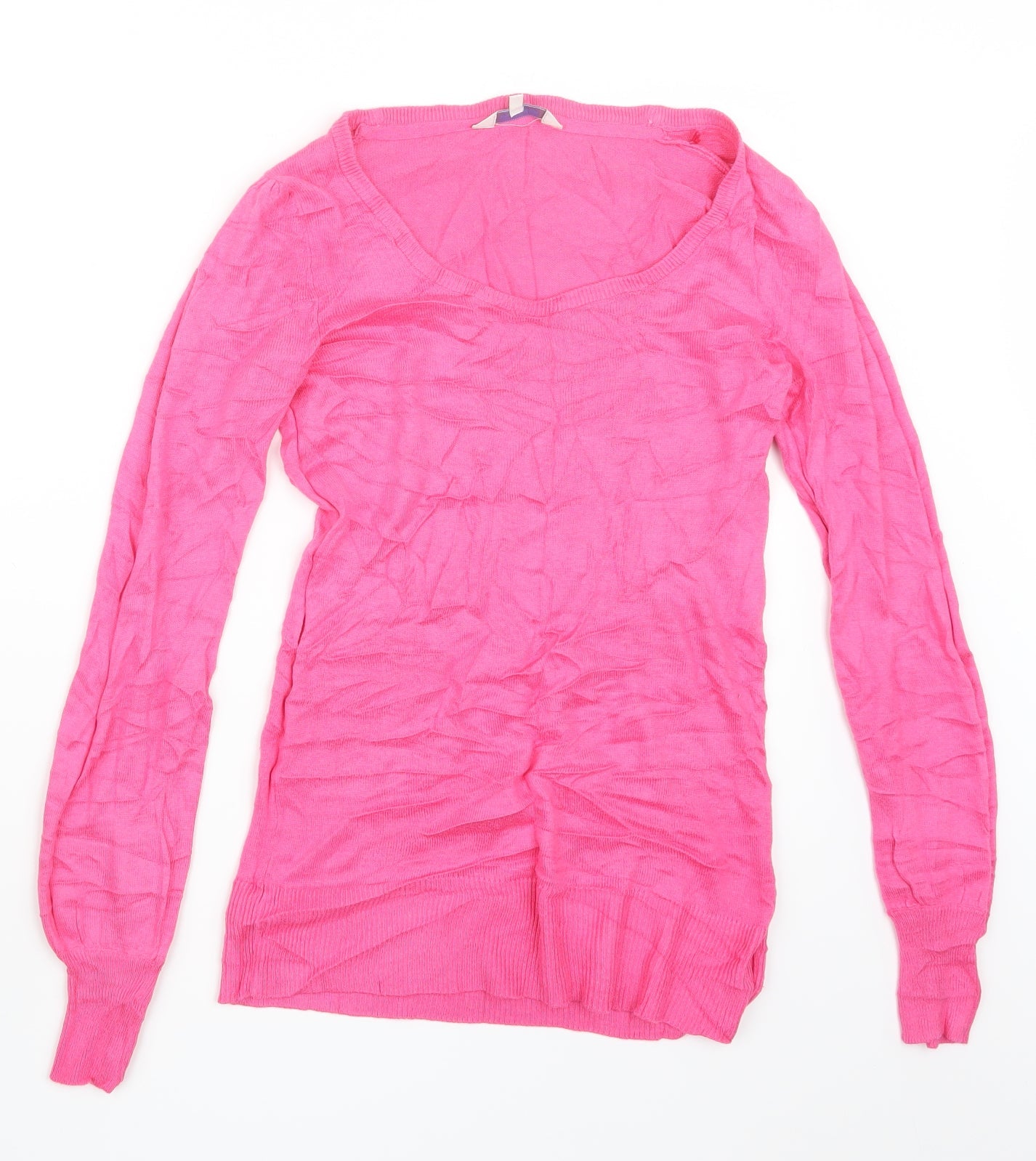 Peacocks Womens Pink  Knit Pullover Jumper Size 10