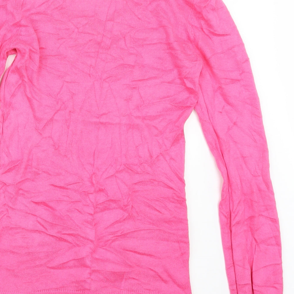 Peacocks Womens Pink  Knit Pullover Jumper Size 10