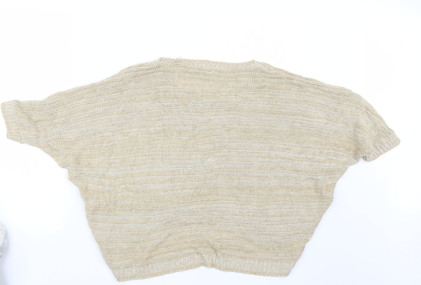 New Look Womens Beige  Knit Pullover Jumper Size 8