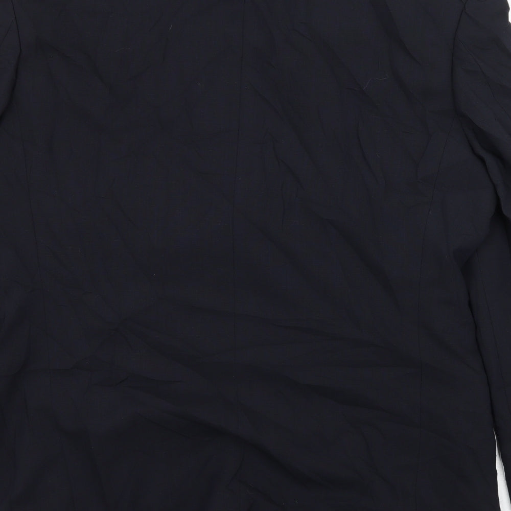 St Michael Mens Blue   Jacket Suit Jacket Size L