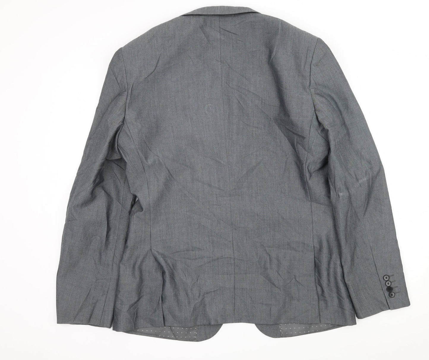 Burton Mens Grey Striped  Jacket Suit Jacket Size L