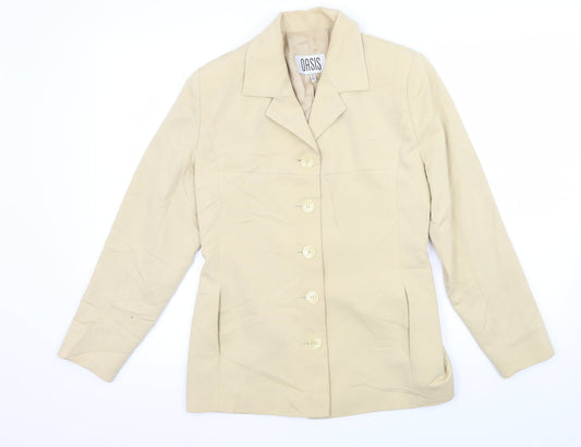 Oasis Womens Beige   Jacket  Size 10