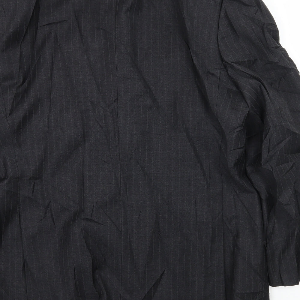 Greenwoods Mens Grey Striped  Jacket Suit Jacket Size L