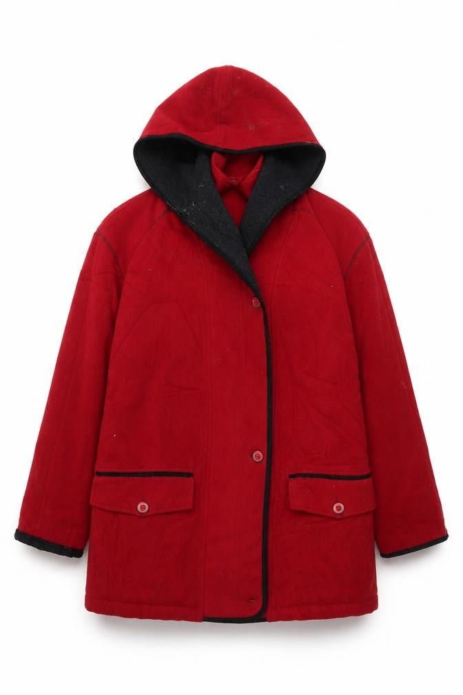 Frozen Garden Womens Red   Pea Coat Coat Size 10