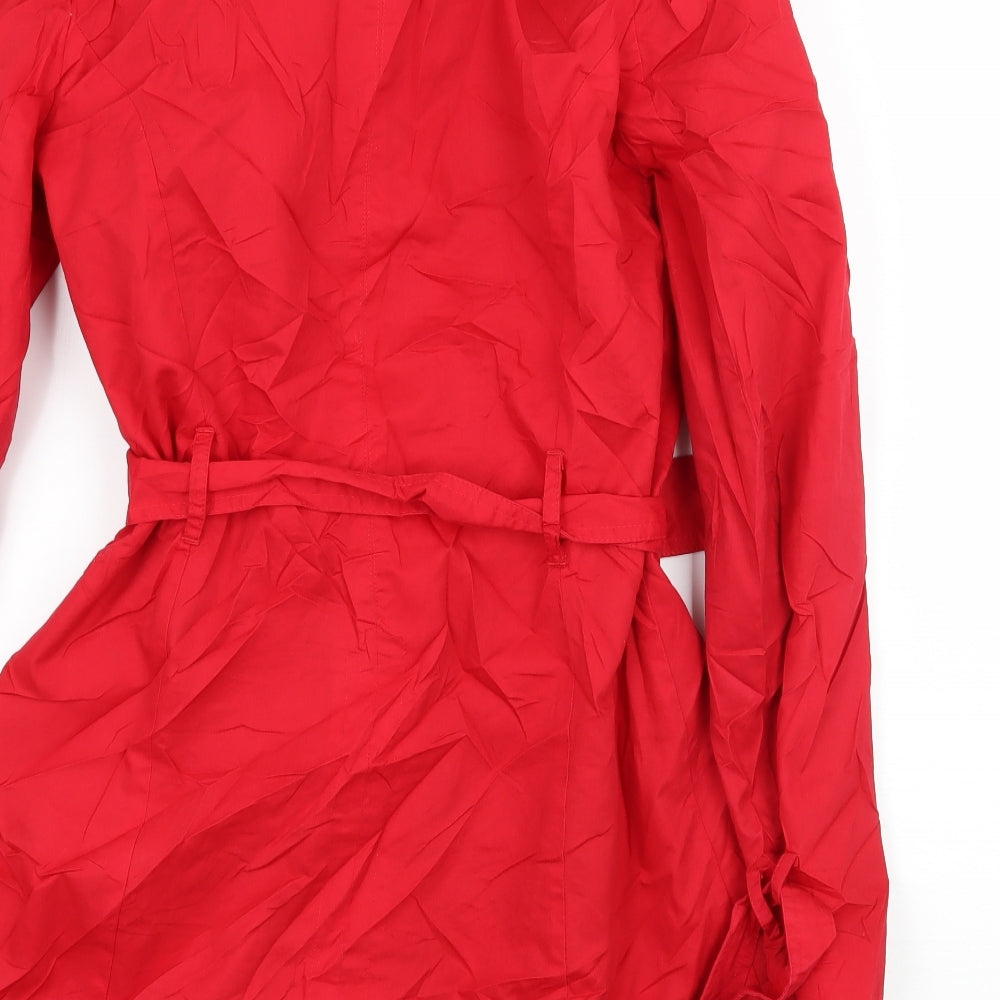Seven Hill Womens Red   Overcoat Coat Size S
