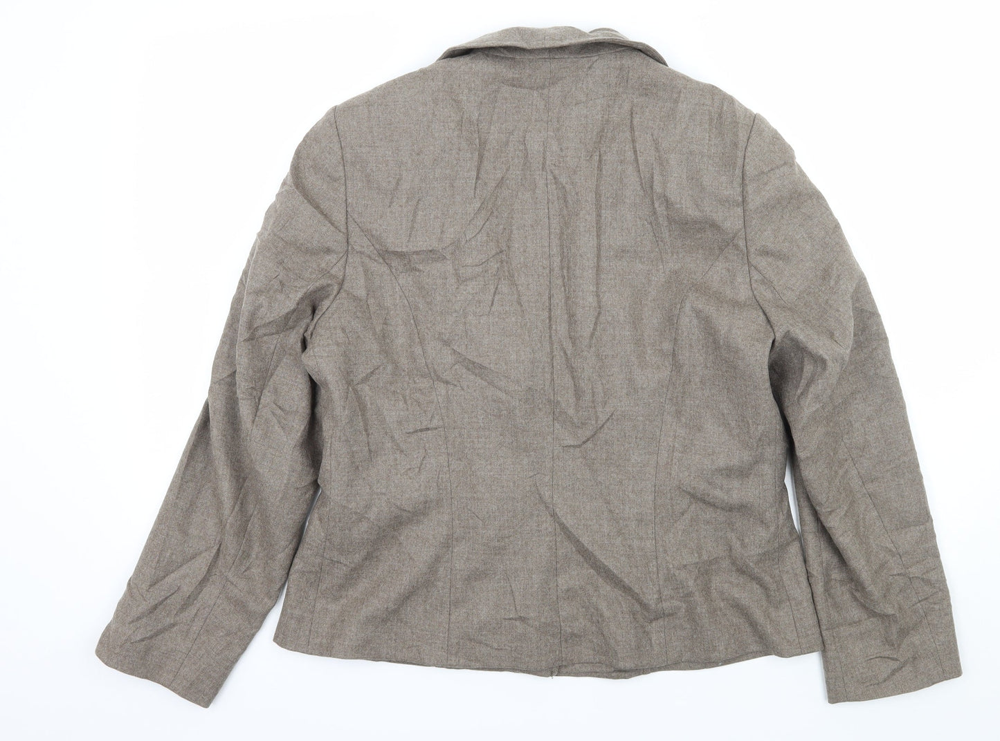 ALEX & CO Womens Brown   Jacket Blazer Size 14