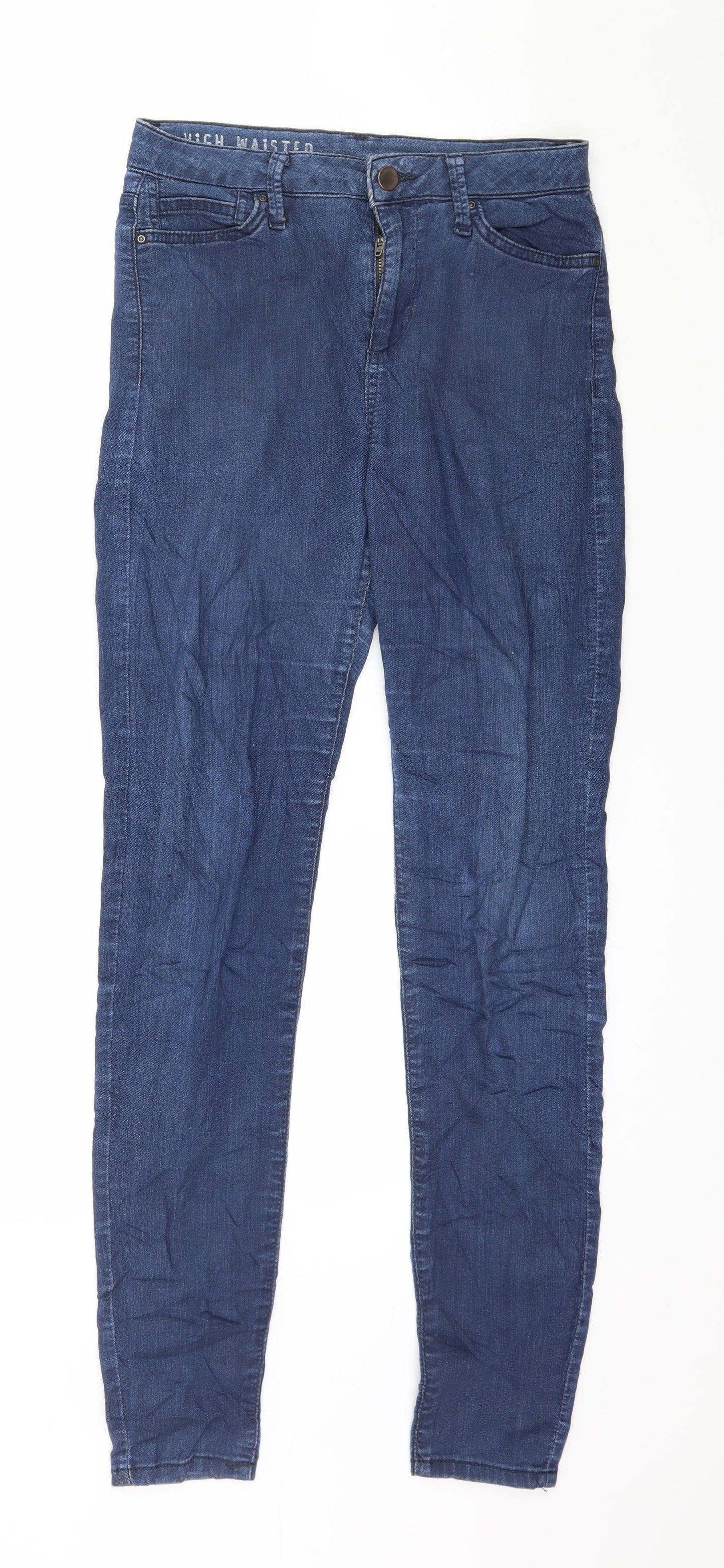 Marks and Spencer Womens Blue  Denim Skinny Jeans Size 8 L30 in