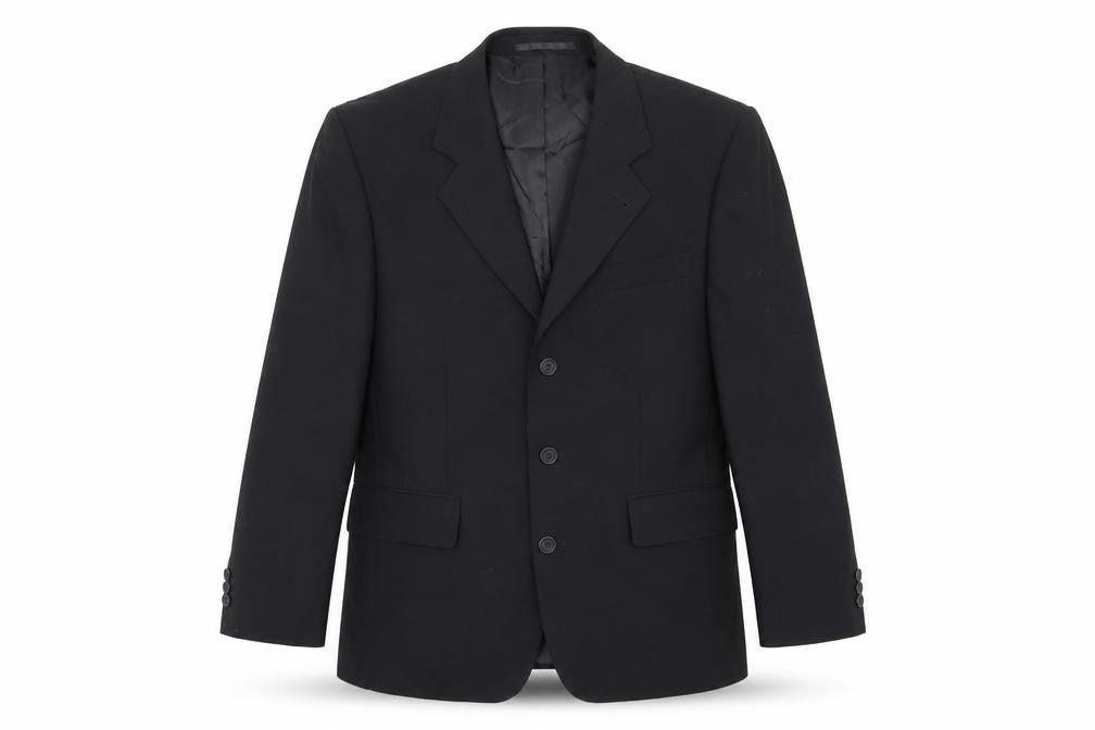 George Mens Black   Jacket Suit Jacket Size 38