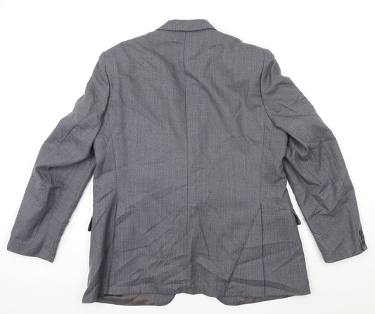 Preworn Mens Blue   Jacket Suit Jacket Size 42