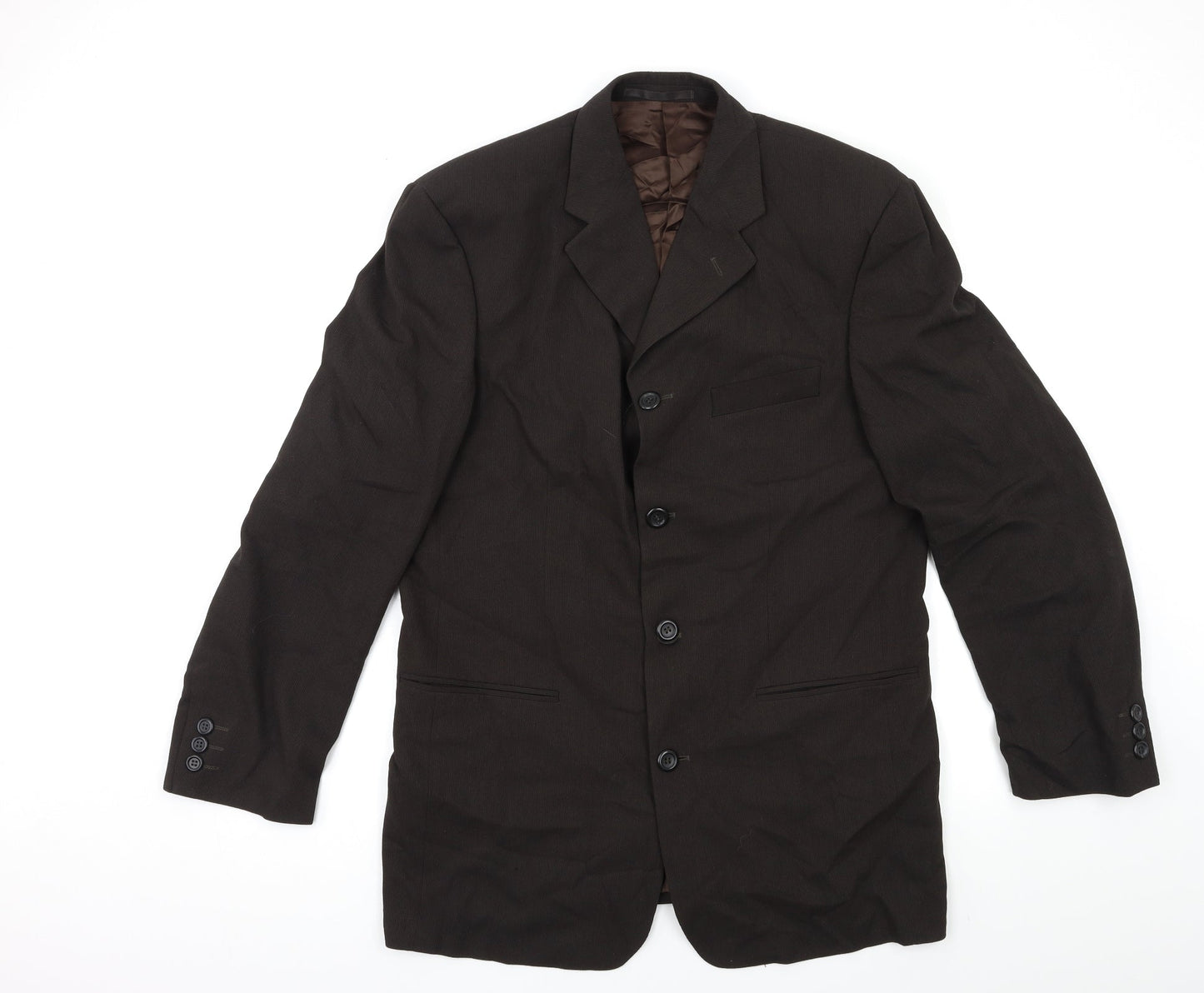 Preworn Mens Brown   Jacket Suit Jacket Size 42