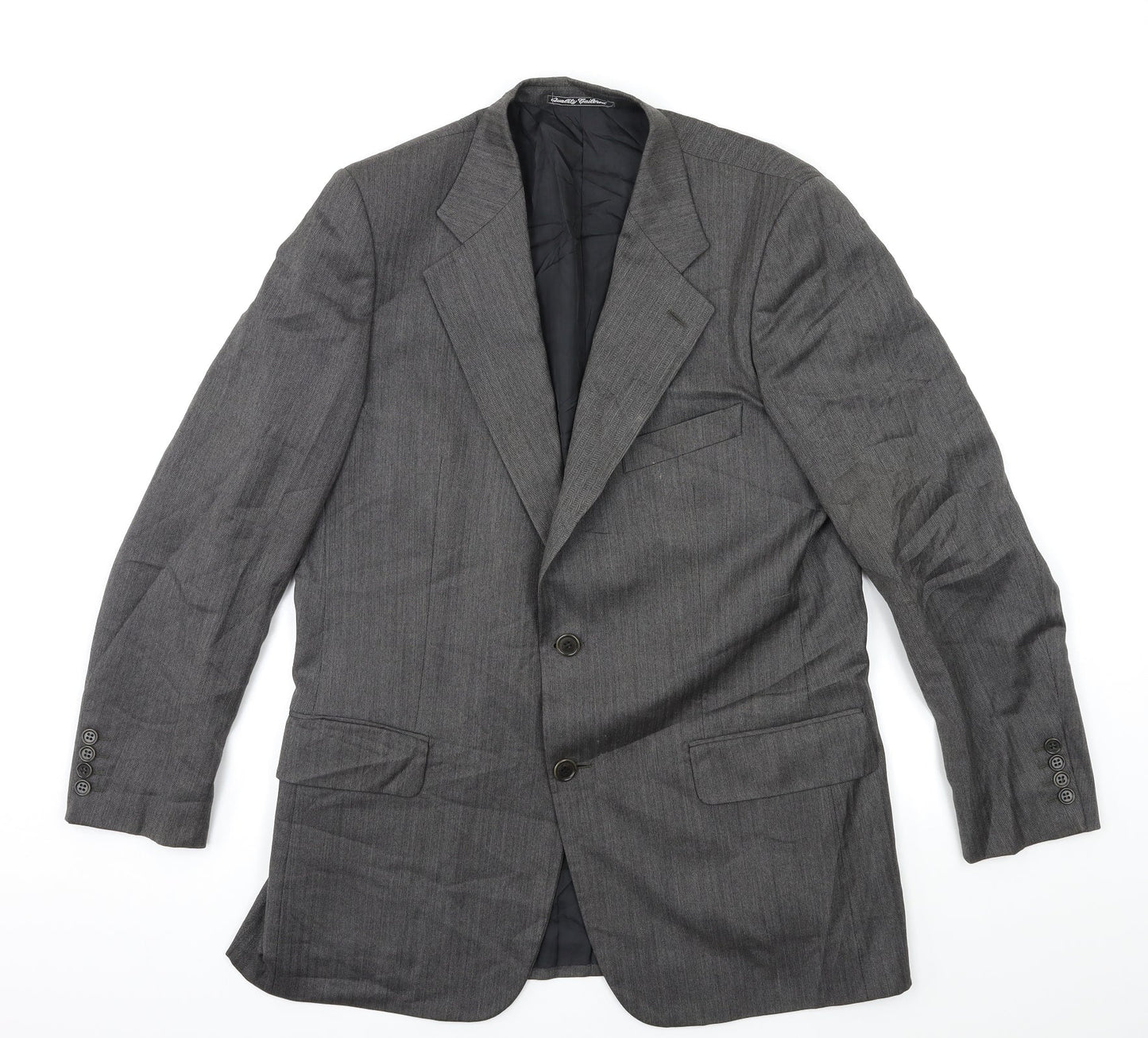 Preworn Mens Grey   Jacket Suit Jacket Size 40