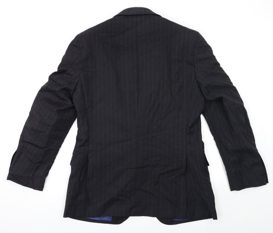 Marks and Spencer Mens Blue Striped  Jacket Suit Jacket Size 40