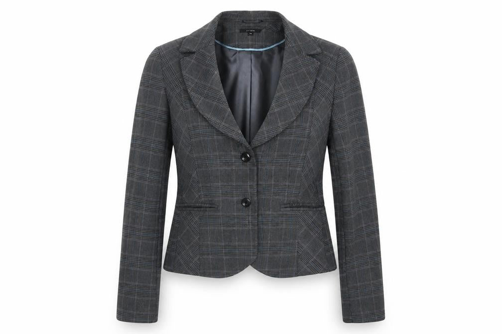 Linea Womens Grey Check  Jacket  Size 10