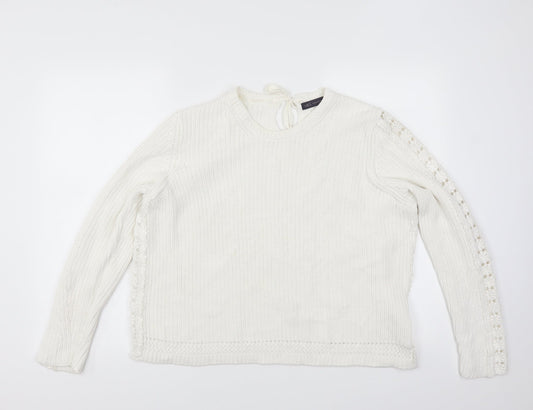 Marks and Spencer Womens Ivory   Pullover Jumper Size XL