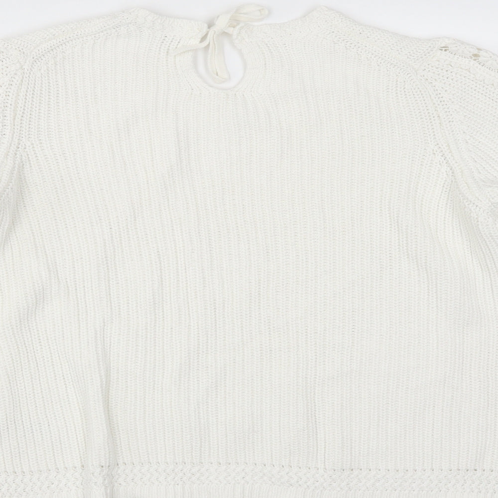 Marks and Spencer Womens Ivory   Pullover Jumper Size XL