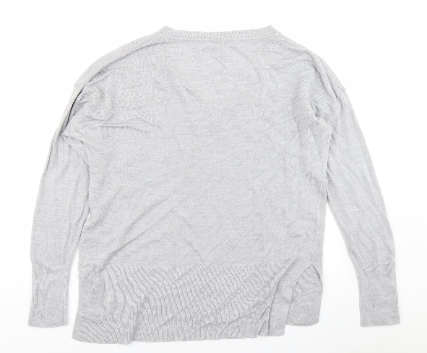 Dorothy Perkins Womens Grey  Knit Pullover Jumper Size 14
