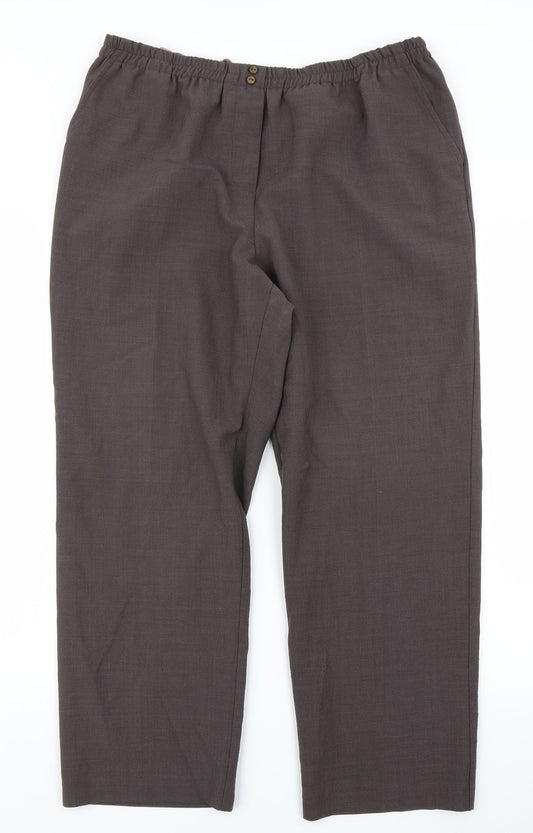 Preworn Womens Brown   Trousers  Size 20 L24 in