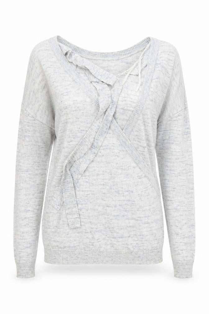 Next Womens Grey  Knit Pullover Jumper Size 8