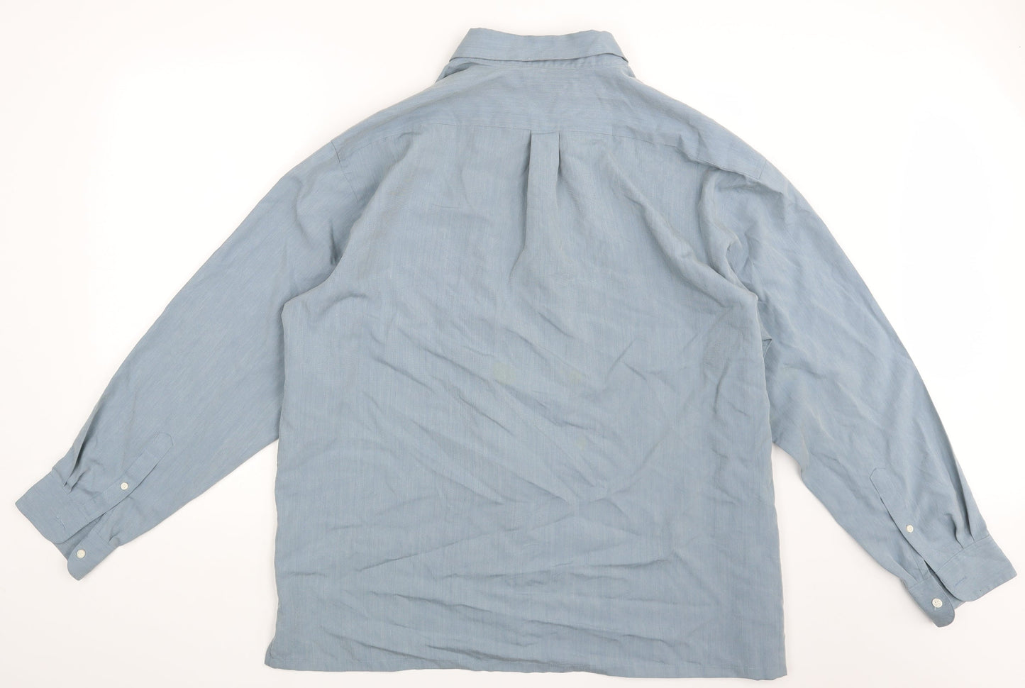 M&S Mens Blue    Button-Up Size XL