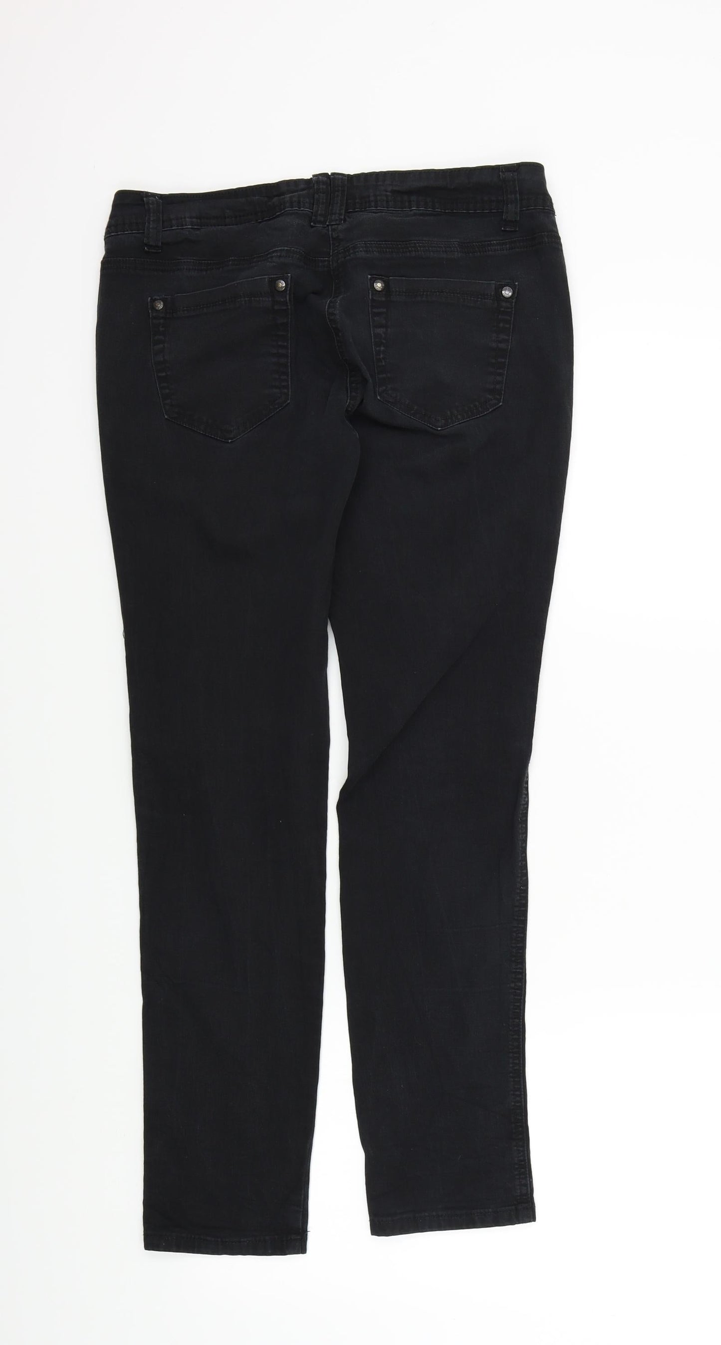 NEXT Womens Black   Skinny Jeans Size 10 L20 in