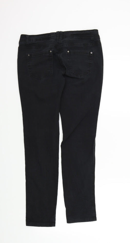 NEXT Womens Black   Skinny Jeans Size 10 L20 in