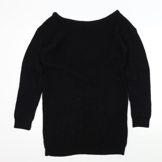 Missguided Womens Black   Pullover Jumper Size S