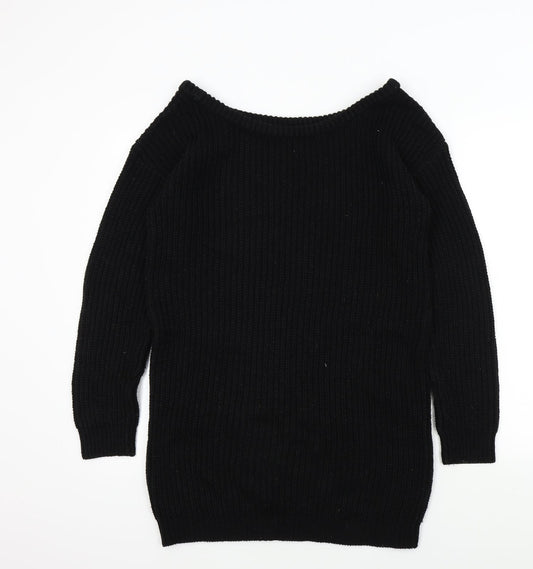 Missguided Womens Black   Pullover Jumper Size S
