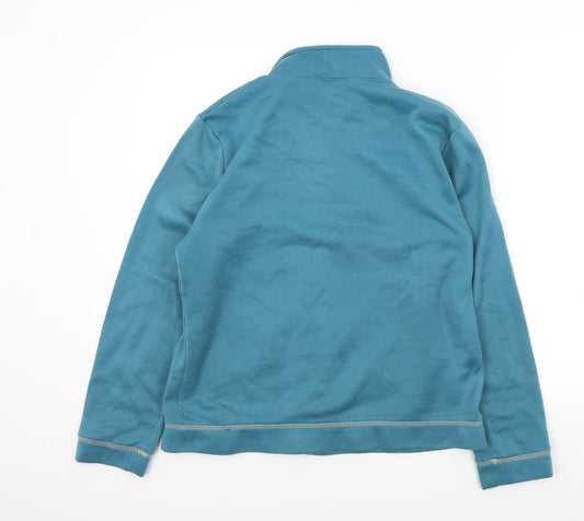 Anne De Lancay Womens Blue   Full Zip Jumper Size 14