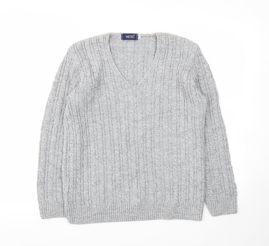 Mexe Womens Grey   Pullover Jumper Size M