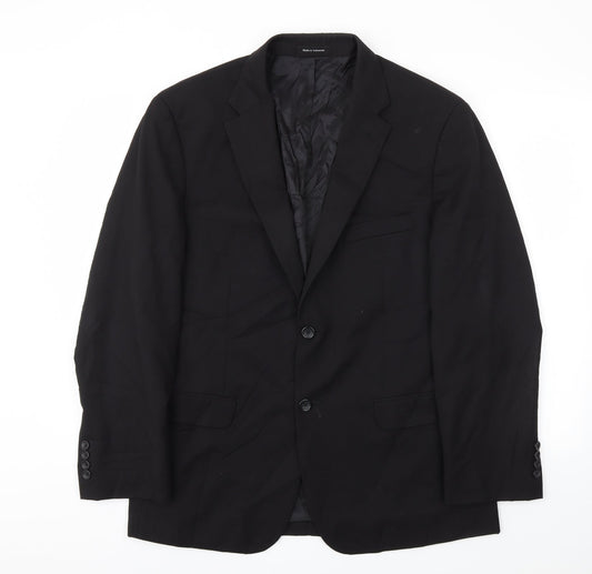 Pronto Uomo Mens Black   Jacket Blazer Size 42