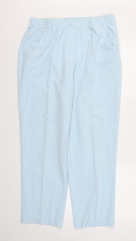 OCEALIS Womens Blue   Trousers  Size M L29 in - Stretch waistband