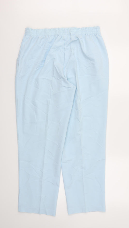OCEALIS Womens Blue   Trousers  Size M L29 in - Stretch waistband