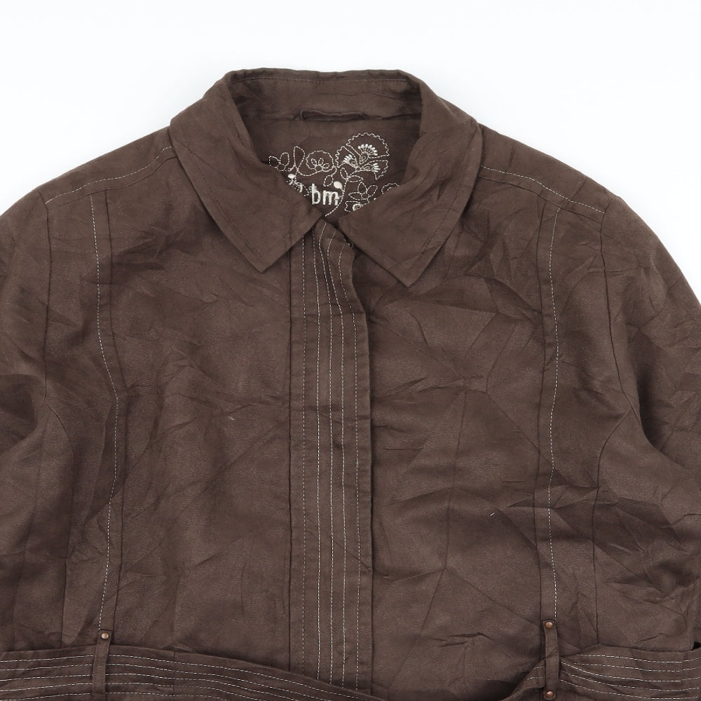BM Womens Brown   Jacket Coat Size L