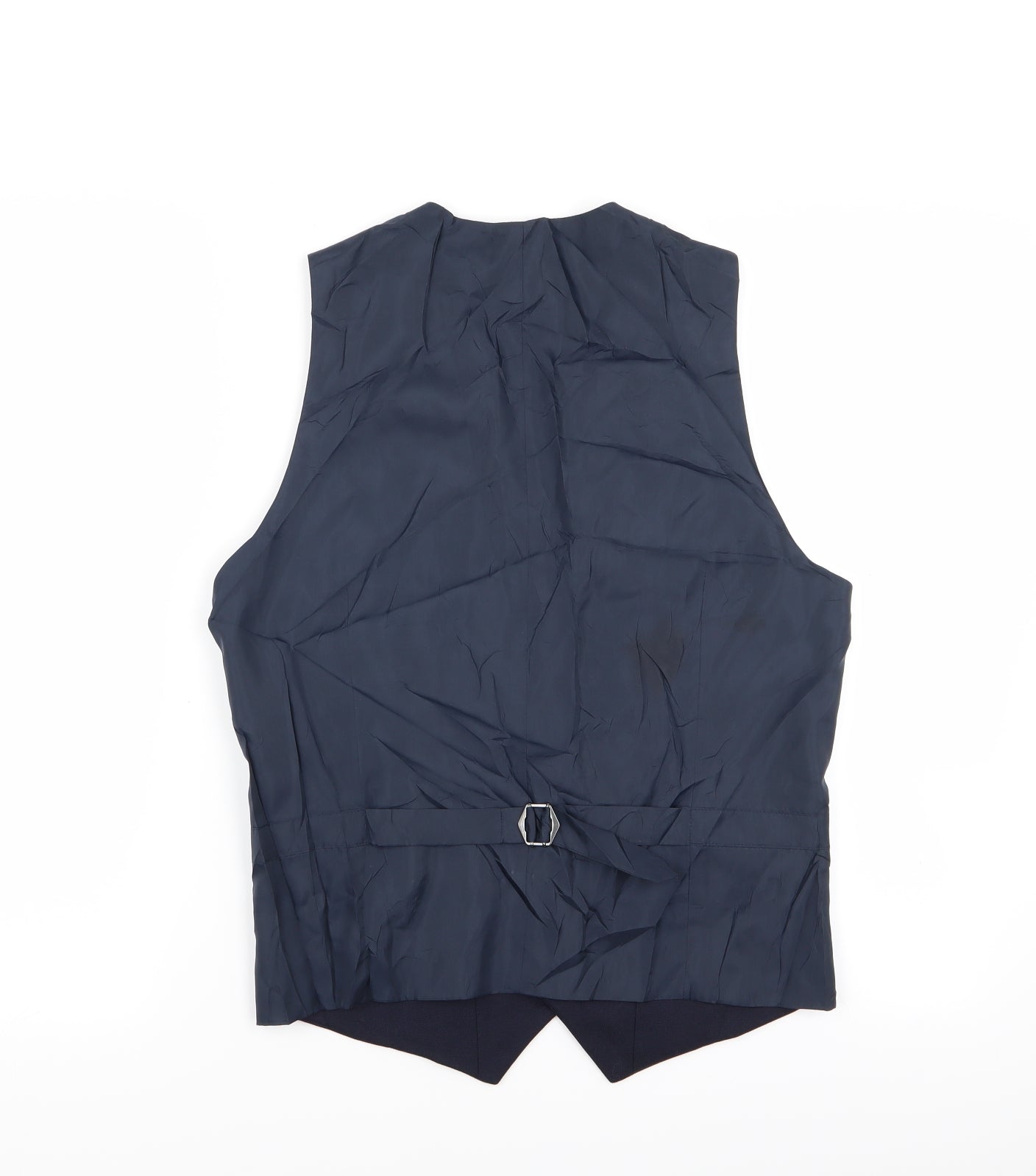M&S Mens Blue   Jacket Suit Waistcoat Size S
