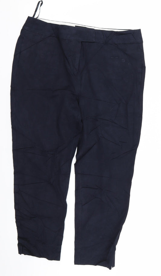 NEXT Womens Blue   Trousers  Size 14 L25 in