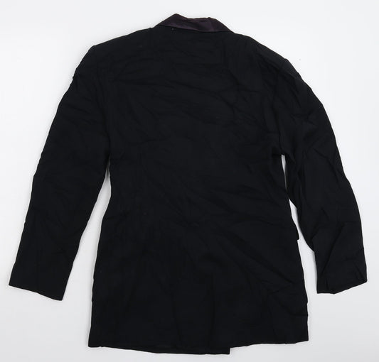 Oui Womens Black   Jacket Suit Jacket Size 12