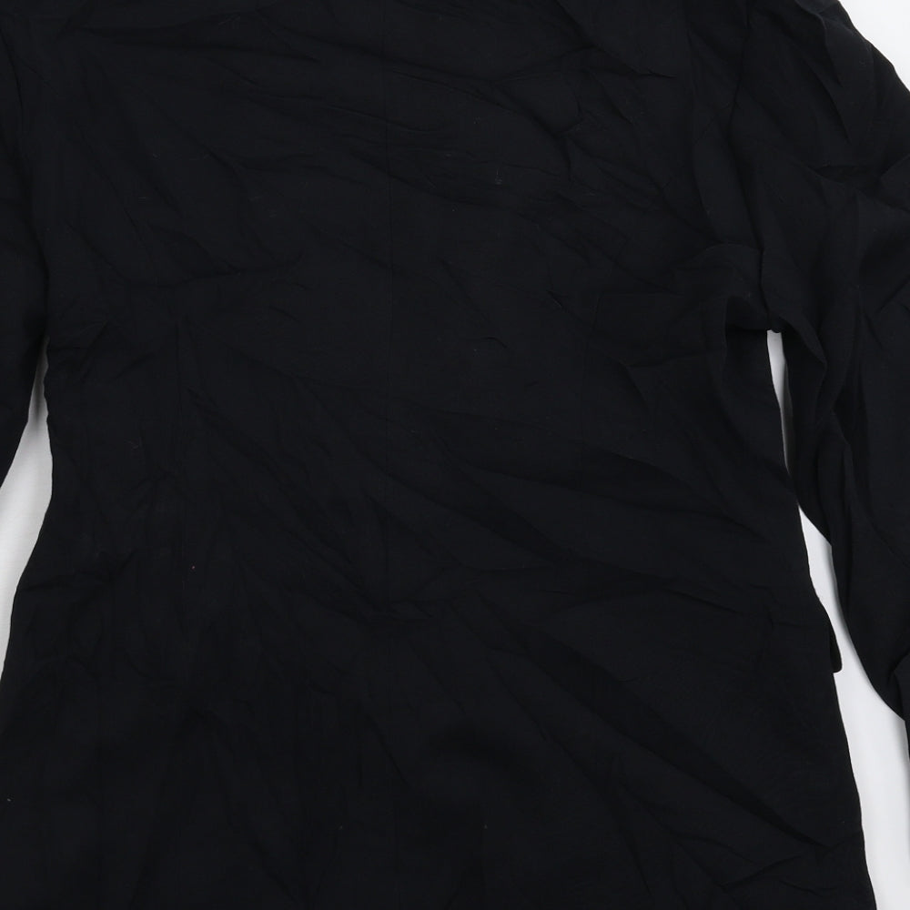 Oui Womens Black   Jacket Suit Jacket Size 12